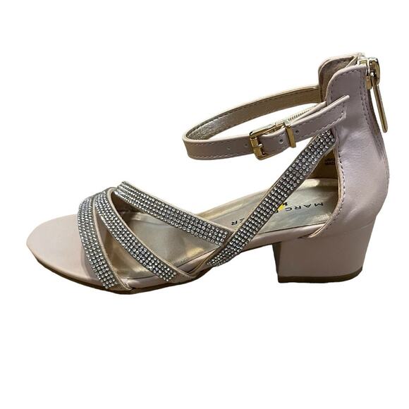 Marc Fisher US Size 1 NIB Little Kids Patty Salto Sandal Shoes Color Blush NEW - Picture 11 of 12
